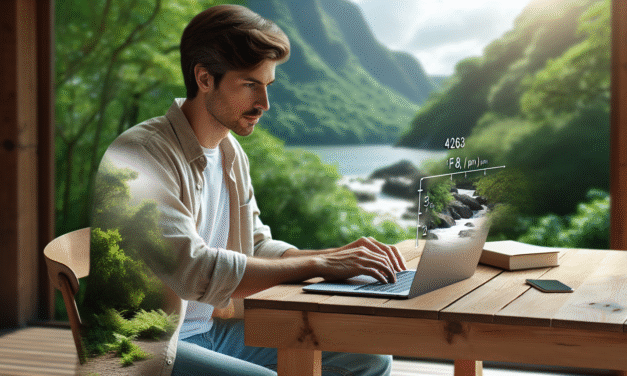 Un homme européen utilisant un ordinateur portable sur un bureau : conseils et inspirations