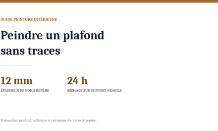 Peindre un plafond sans traces : méthode, matériel et astuces